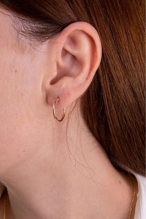 گوشواره طلا طلائی زنانه 14 عیار Tufanlar Kuyumculuk - کد 769913015