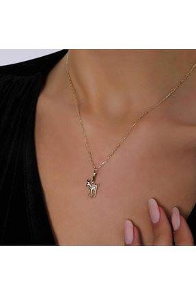 گردنبند طلا طلائی زنانه 14 عیار Tufanlar Kuyumculuk - کد 679683203