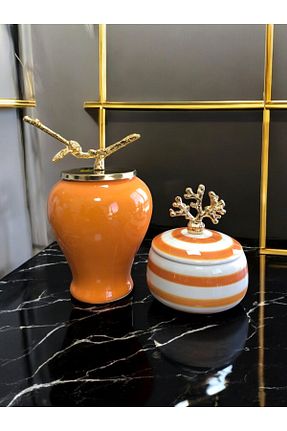 اجسام تزئینی و بیبلو زرد سرامیک ferayhome - کد 892713259