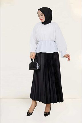 پیراهن حجاب سفید زنانه رگولار CNG MODA - کد 892725841
