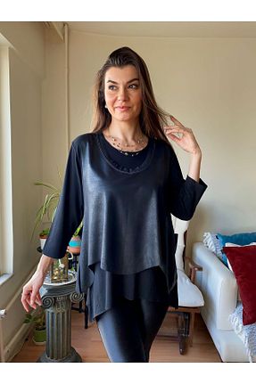 بلوز مشکی زنانه بافت دار Store By Dilara - کد 894087924