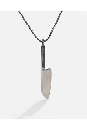گردنبند نقره سفید مردانه 925 عیار MEKS PRIVE - کد 892762223