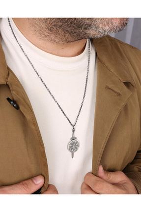 گردنبند نقره مشکی مردانه 925 عیار MEKS PRIVE - کد 892760773