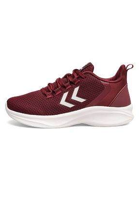 کفش اسنیکر زرشکی زنانه بند دار hummel - کد 848458632