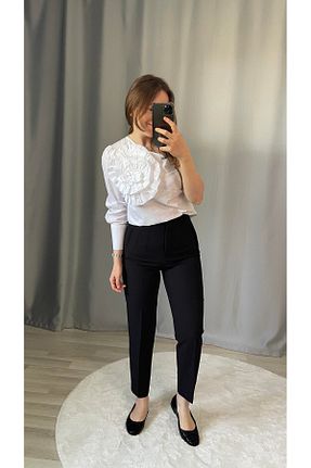 شلوار مشکی زنانه پارچه SUB Butik - کد 892594831