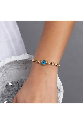دستبند طلا طلائی زنانه 14 عیار Tufanlar Kuyumculuk - کد 456974095