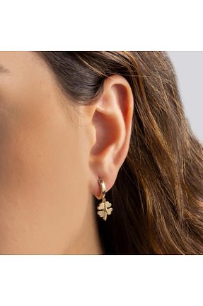 گوشواره طلا طلائی زنانه 14 عیار Tufanlar Kuyumculuk - کد 456955261