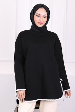 سوئیشرت حجاب مشکی زنانه مخلوط پلی استر İmajButik - کد 892717920