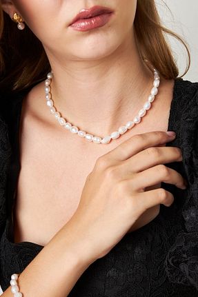 گردنبند مروارید سفید PUREN - کد 892722009