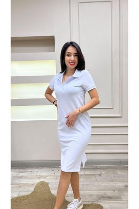 لباس سفید زنانه بافت KILIÇ MODA - کد 892725306