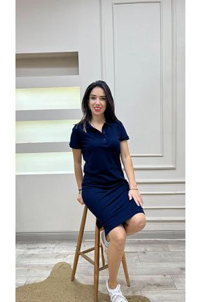لباس سرمه ای زنانه بافت KILIÇ MODA - کد 892725000