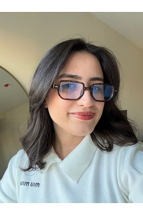 عینک محافظ نور آبی قهوه ای زنانه 55 RoseandRoses - کد 892742821