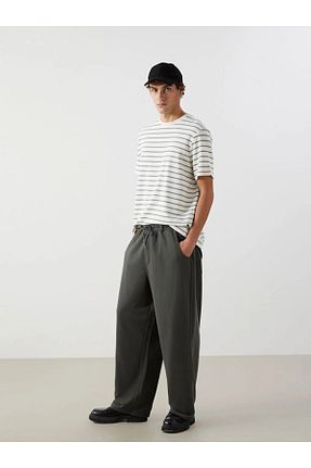 شلوار کرمگن خاکی مردانه Relaxed LC Waikiki - کد 892764249