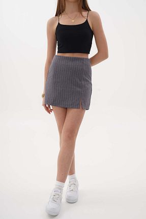 دامن طوسی زنانه بافتنی The Moda - کد 890626117