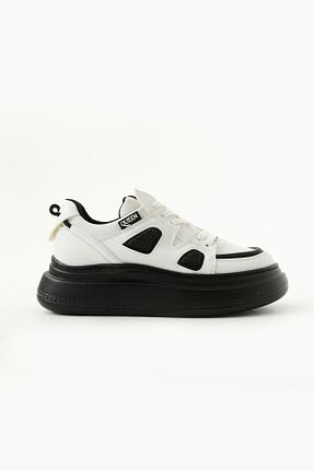 کفش اسنیکر سفید زنانه بند دار Gökçe Shoes - کد 892828502