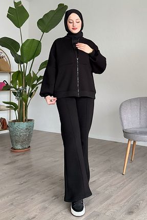 ست گرمکن حجاب مشکی زنانه رگولار InStyle - کد 891513906