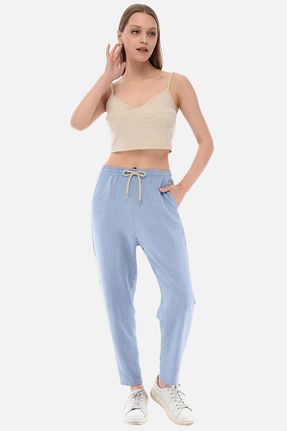 شلوار آبی زنانه پلی استر CEDY DENIM - کد 692160865