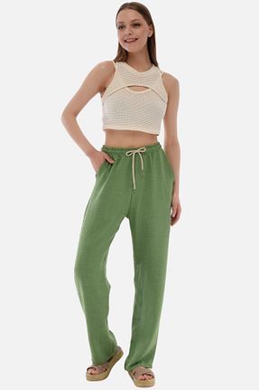 شلوار سبز زنانه پلی استر CEDY DENIM - کد 692170581