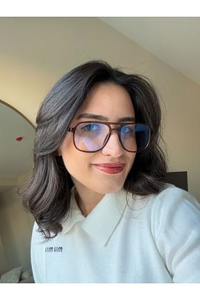عینک محافظ نور آبی قهوه ای زنانه 50 RoseandRoses - کد 892843377