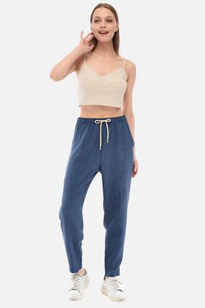 شلوار آبی زنانه پلی استر CEDY DENIM - کد 692170525