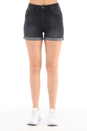 شلوارک و برمودا طوسی زنانه فاق بلند CEDY DENIM - کد 282434778