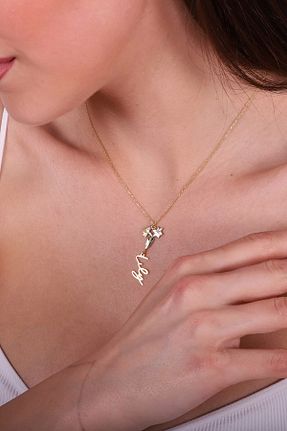گردنبند نقره رنگی زنانه 925 عیار ipek silver - کد 892847572