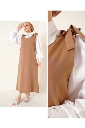 لباس حجاب بژ زنانه Jile butikhira - کد 826523444