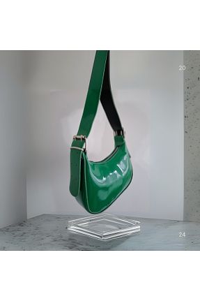 کیف دوشی سبز زنانه چرم مصنوعی shop - کد 892852577