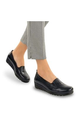 کفش کژوال مشکی زنانه چرم خالص Muya - کد 888375423