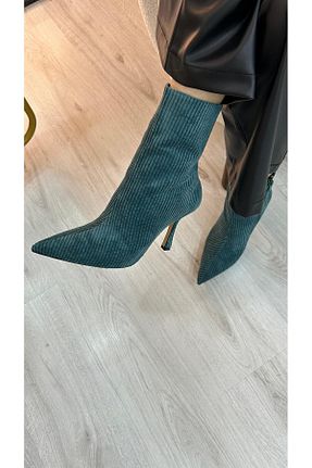 چکمه سبز زنانه پارچه ای by emine eren emotion shoes - کد 892885298