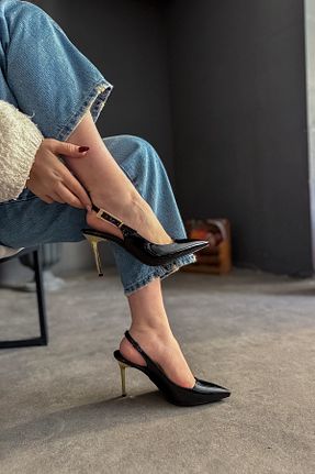 کفش استایلیتو مشکی پاشنه نازک SHOEBELLAS - کد 892883188