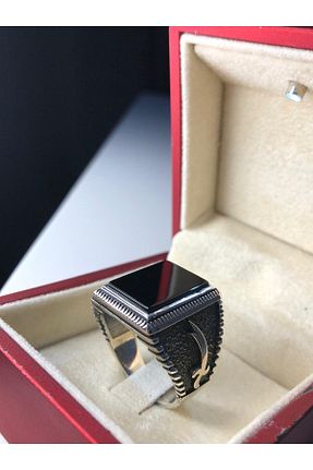 انگشتر نقره سفید مردانه 925 عیار vogutima - کد 740326308