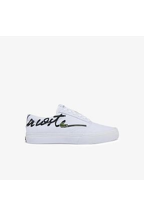 کفش اسنیکر سفید زنانه بند دار Lacoste - کد 892890436