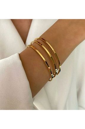دستبند استیل (فولاد) زرد زنانه استیل ضد زنگ Butik - کد 892899585