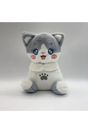اسباب بازی مخملی طوسی بچه گانه 25 cm NB market - کد 892884439
