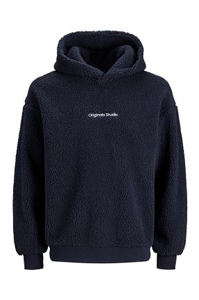 سوئیشرت سرمه ای زنانه ساده Jack & Jones - کد 774020834