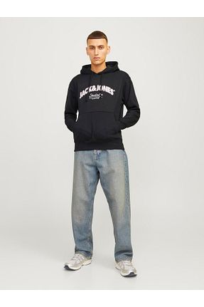 سوئیشرت مشکی مردانه ساده Jack & Jones - کد 848200713