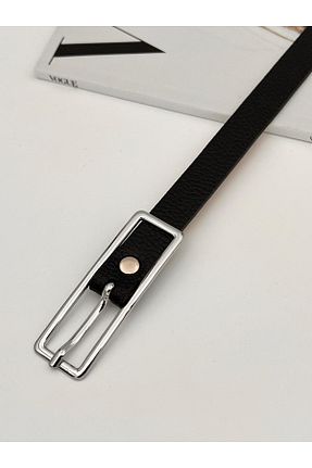 کمربند مشکی زنانه چرم مصنوعی Descoin - کد 892906263