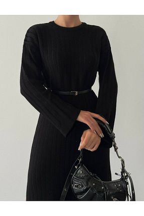لباس مشکی زنانه تریکو Abalı - کد 894487342