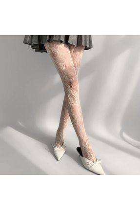 جوراب بژ زنانه الاستین Zess store - کد 892918129