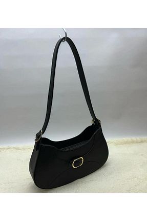 کیف دوشی مشکی زنانه چرم مصنوعی ÇANTA - کد 889721778