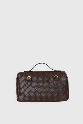 کیف دستی قهوه ای زنانه سایز متوسط GUONN - کد 888119900