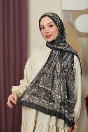 شال مشکی زنانه پنبه ای aldyoo - کد 892950958