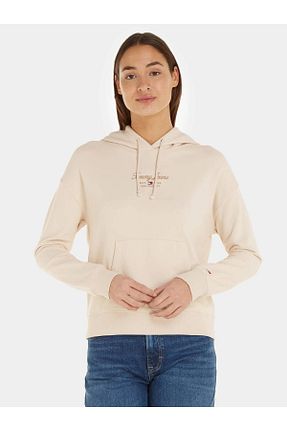 سوئیشرت بژ زنانه ساده Tommy Hilfiger - کد 761477902