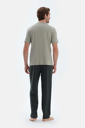 ست لباس راحتی سبز مردانه ساده Dagi - کد 892950538