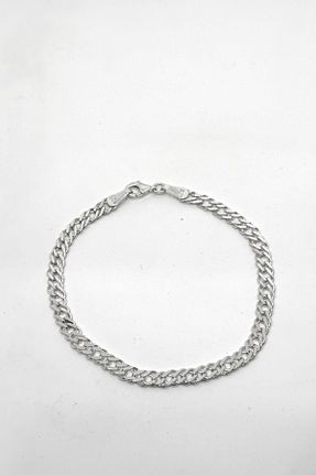 دستبند نقره طوسی مردانه 925 عیار oya silver - کد 892966991