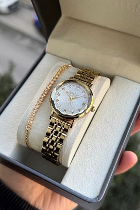 ساعت مچی زرد زنانه فلزی Homies - کد 894516185