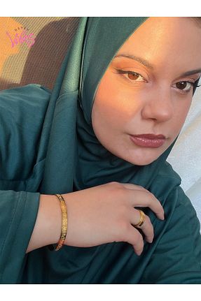دستبند استیل (فولاد) زرد زنانه استیل ضد زنگ Happy Vibes - کد 874347927
