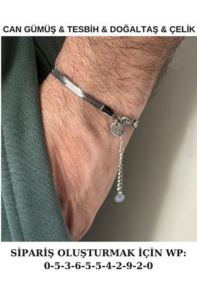 دستبند استیل (فولاد) مردانه استیل (فولاد) Doğaltaş - کد 813866590
