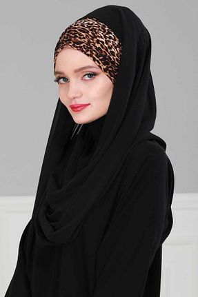 شال مشکی زنانه پلی استر Ayşe Tasarım - کد 63005509